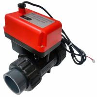 Кран электроприводный Runxin Q93153D-80 (24V)PVC (двухходовой)