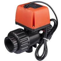 Кран электроприводный Runxin Q931013-40 (24V)PVC (двухходовой)